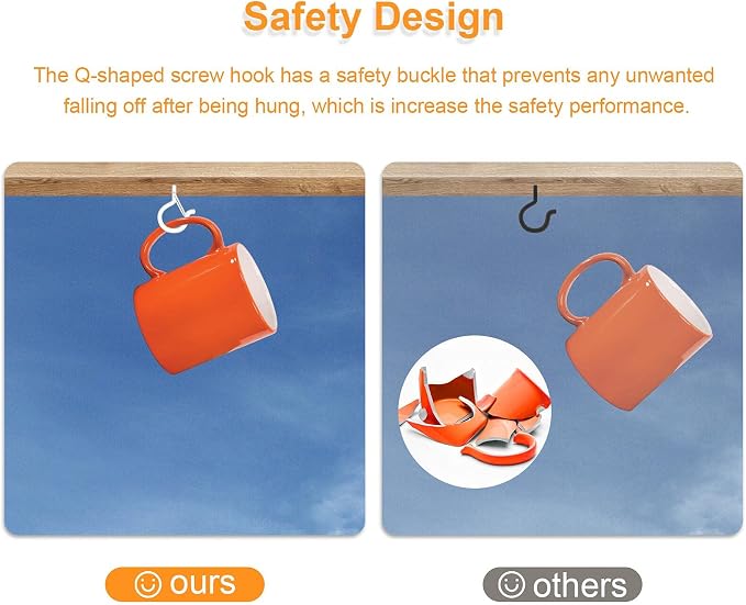 50PCS Windproof Screw Q-Hanger Hooks - Image 6