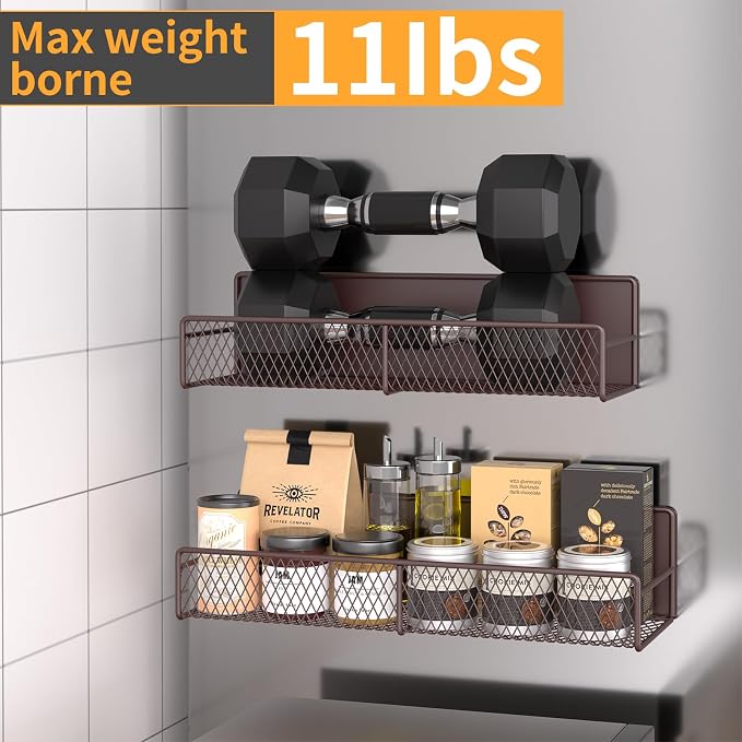 Magnetic Spice Rack for Refrigerator, 4 Pack 100% Metal Strong Magnet Fridge - Image 3