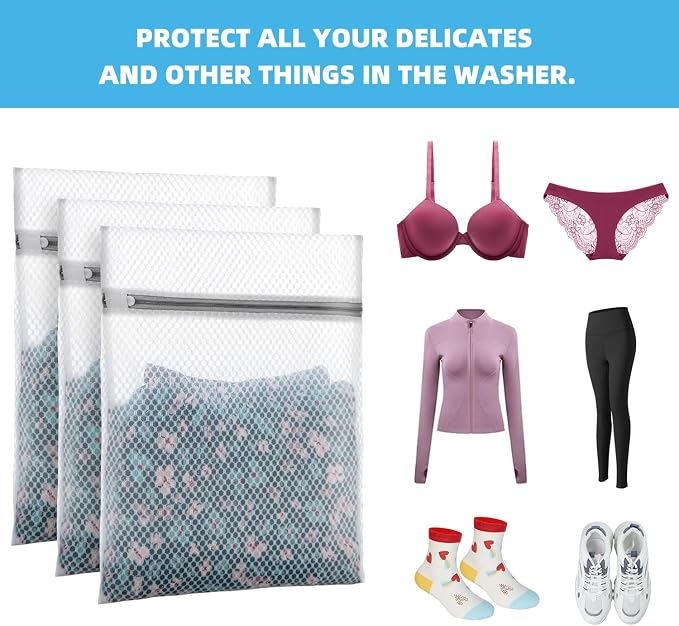 Honeycomb Mesh Laundry Bags for Delicates - Image 7