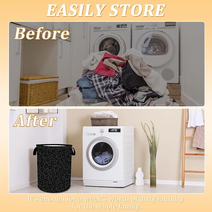 Laundry Hamper, Oxford Waterproof Foldable Clothes Storage Bin, Toy Organizer - Image 3