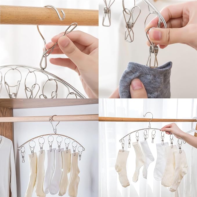 Stainless Steel Laundry Drying Rack Clothes Hanger - Image 2