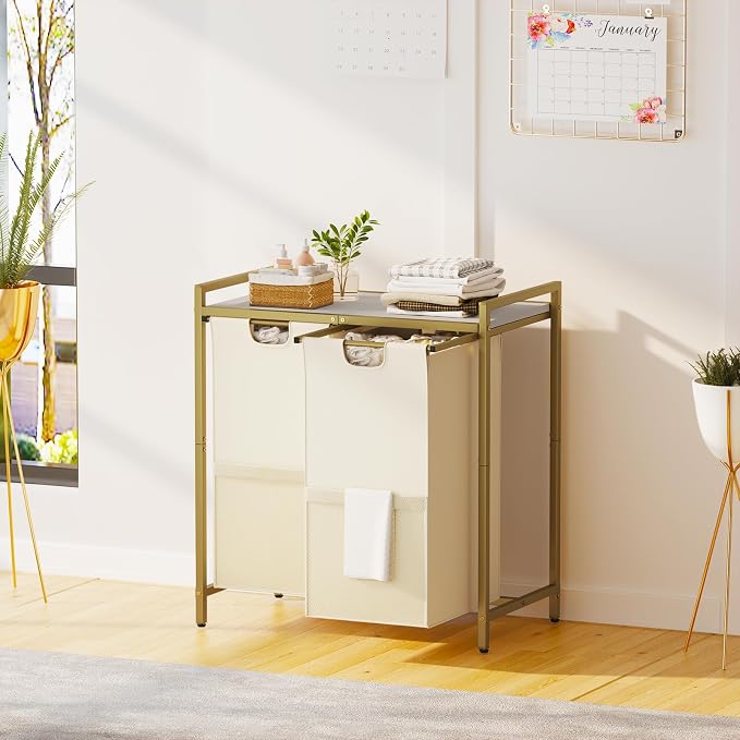 Laundry Hamper, double Laundry Basket, Laundry Sorter - Image 3