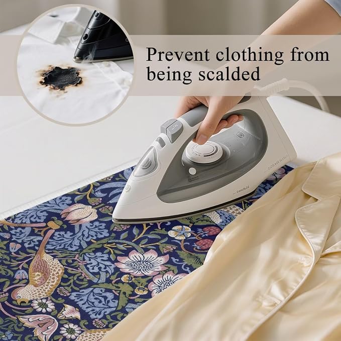 William Morris Strawberry Thief Pattern Ironing Mat Portable Ironing Pad - Image 3