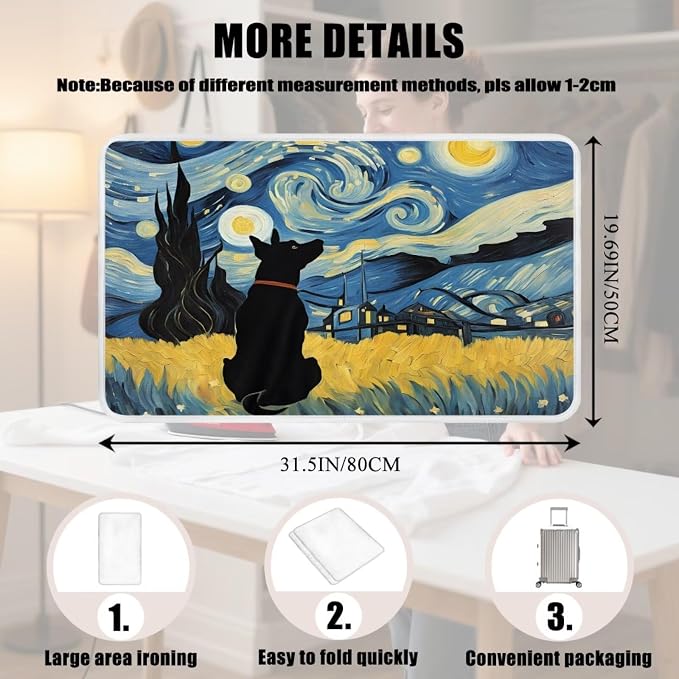 The Starry Night Dog Pattern Ironing Mat Foldable Ironing Pad Portable Board - Image 5