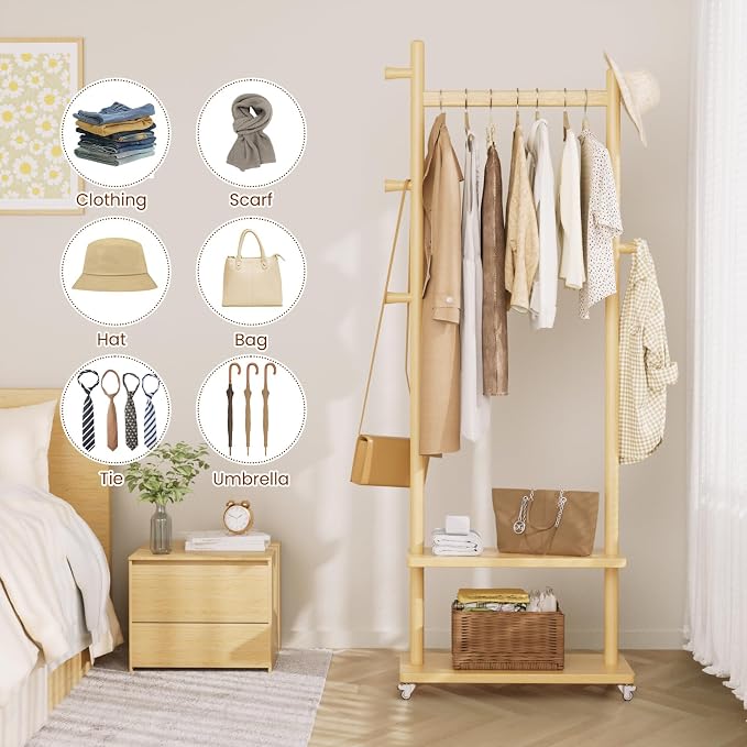 Coat Rack Freestanding Clothing Rack - Image 3