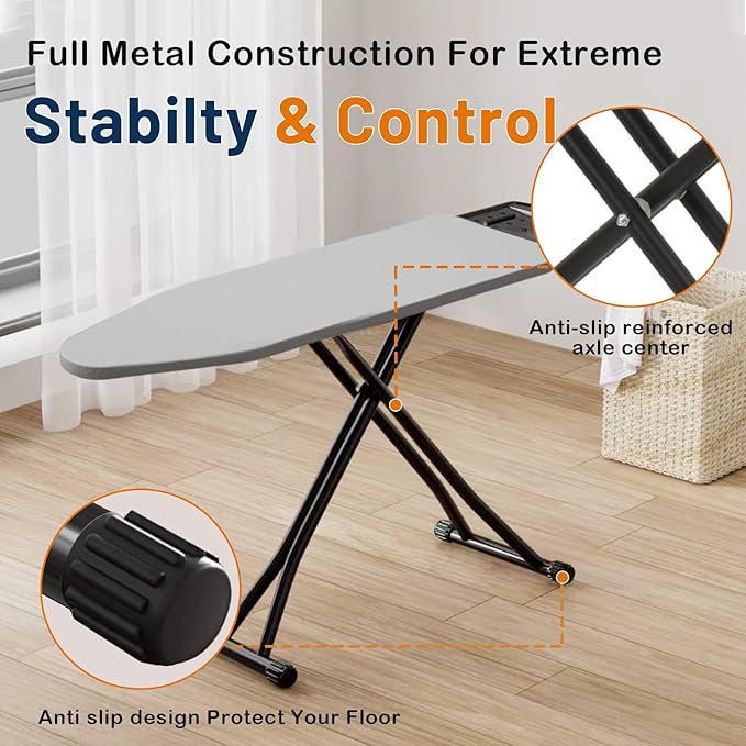Ironing Board, Adjustable Height Iron Board - Image 3
