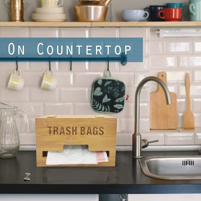 Trash Bag Dispenser with Handles, Garbage Bag Holder - Image 5