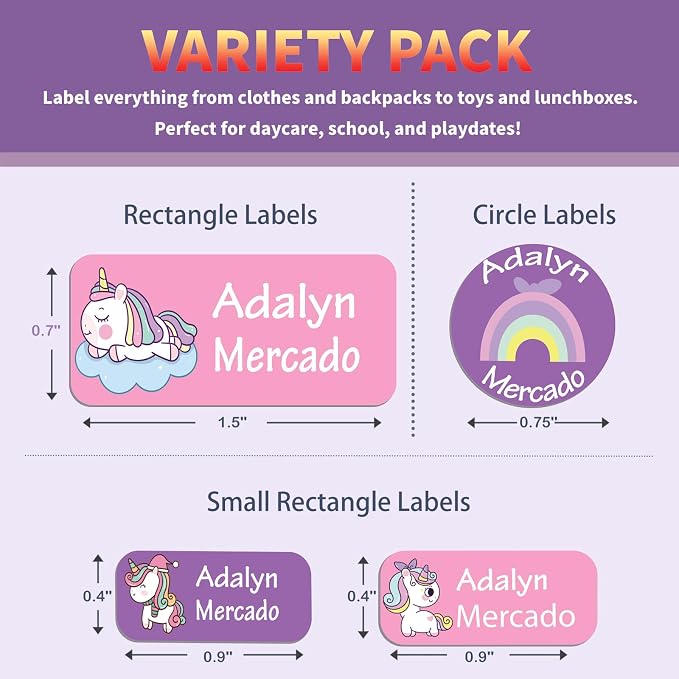 Custom Personalized Name Labels - Image 2