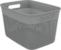 Life Story Large Storage Basket, Decorative Plastic Home Organizer, Lightweight by LifeStory