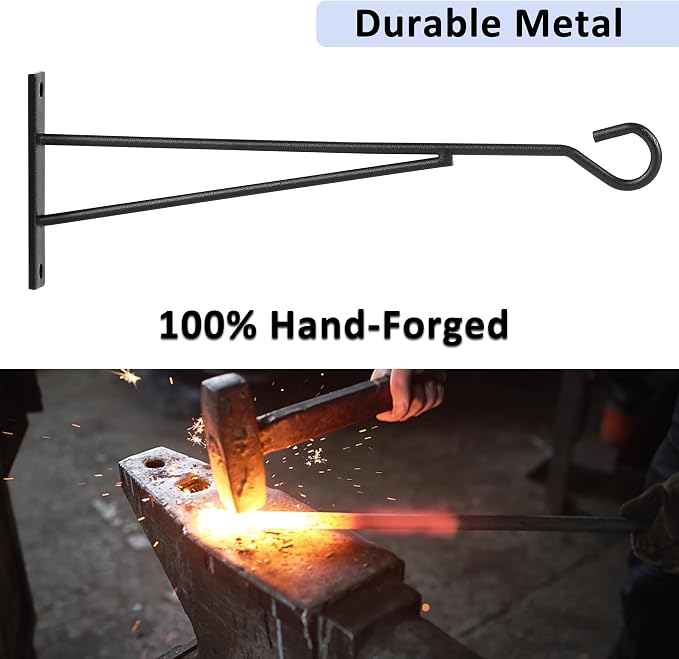 8" Plant Hangers 6 Pack, Metal Plant Hooks - Image 4