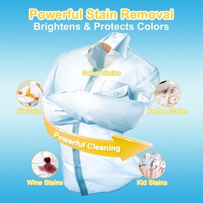 YUCO Travel Laundry Detergent Sheets 80 Loads Eco Friendly Washer Sheets - Image 2
