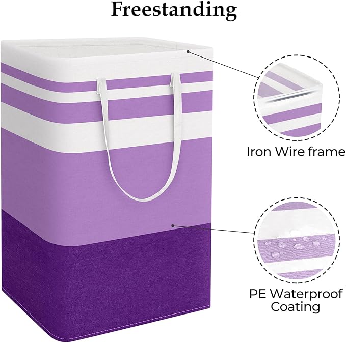 StorageRight Large Collapsible Laundry Basket Hamper - Image 3