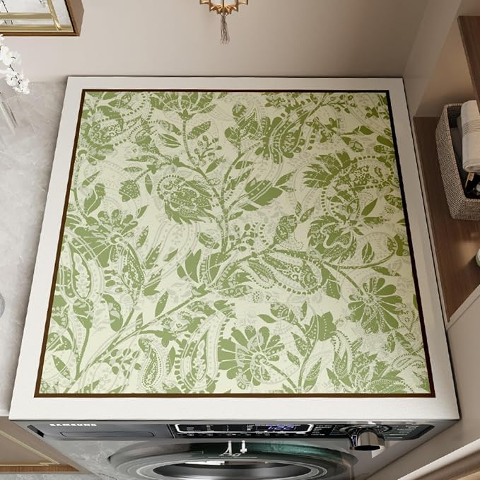Floral Print Washing Machine Mat by BANEBOR