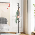 Black Metal Coat Rack, Freestanding by DOORXIFO