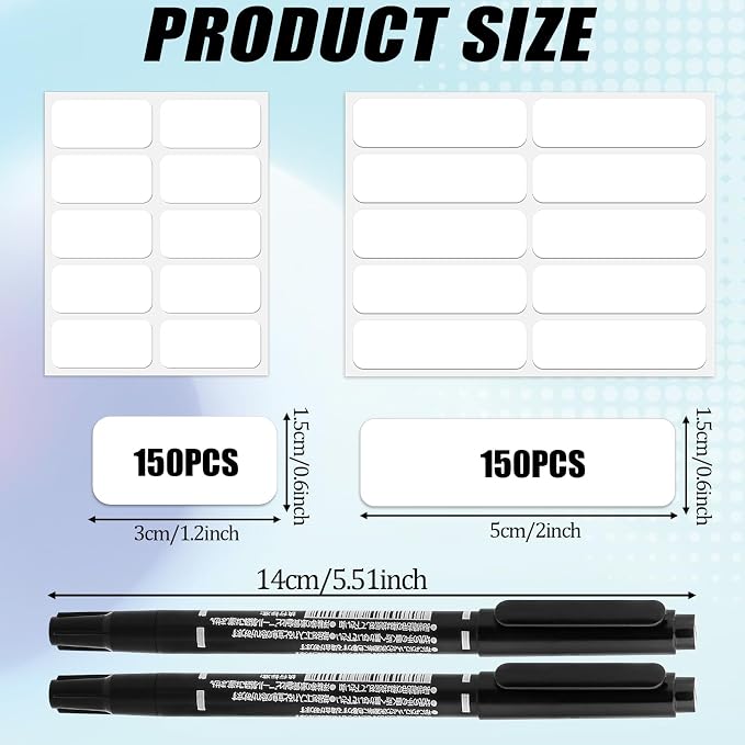 300Pcs Clothing Labels No Iron Laundry Labels Self-Stick Fabric Labels - Image 4