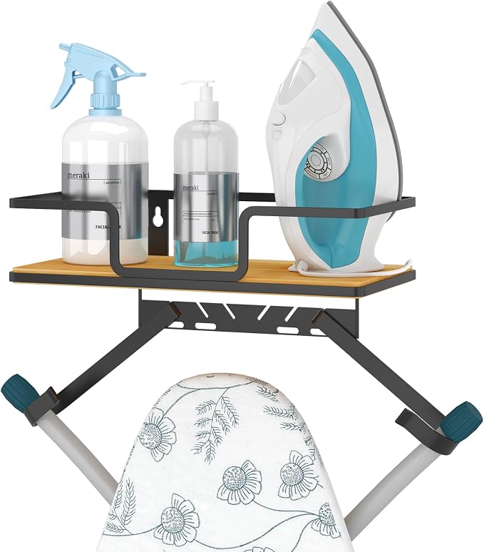 efluky Ironing Board Hanger Wall Mount, Ironing Board Holder Organizer by efluky