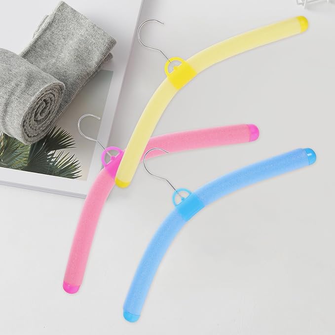 SUPVOX 10pcs Colorful Plastic Clothes Hangers - Image 3