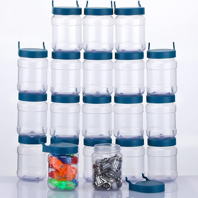Unittype 20 Set Pegboard Organizer Accessories Peg Boards Jars - Image 3
