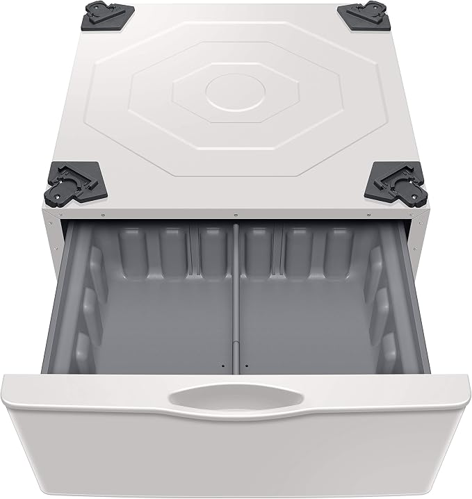 SAMSUNG 27-Inch Washer Dryer Pedestal Stand w/ Pull Out Laundry Storage Drawer - Image 5