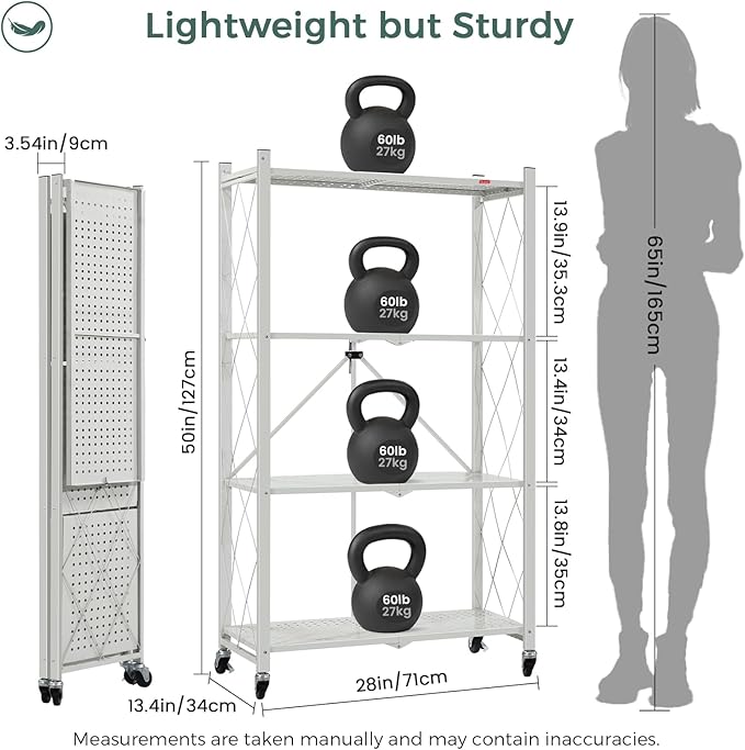 DEANIC 4 Tier Foldable Storage Shelves - Image 3