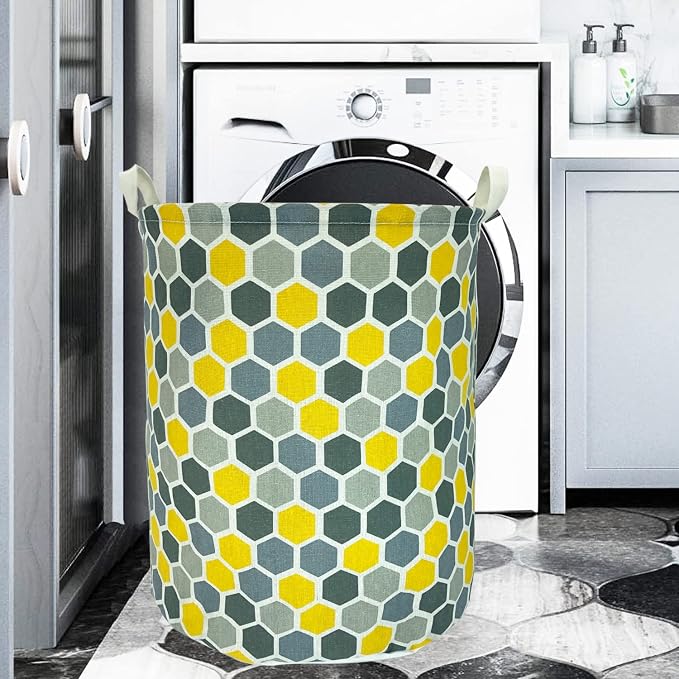 Merdes 19.7’’ Waterproof Foldable Laundry Hamper, Dirty Clothes Laundry Basket - Image 2