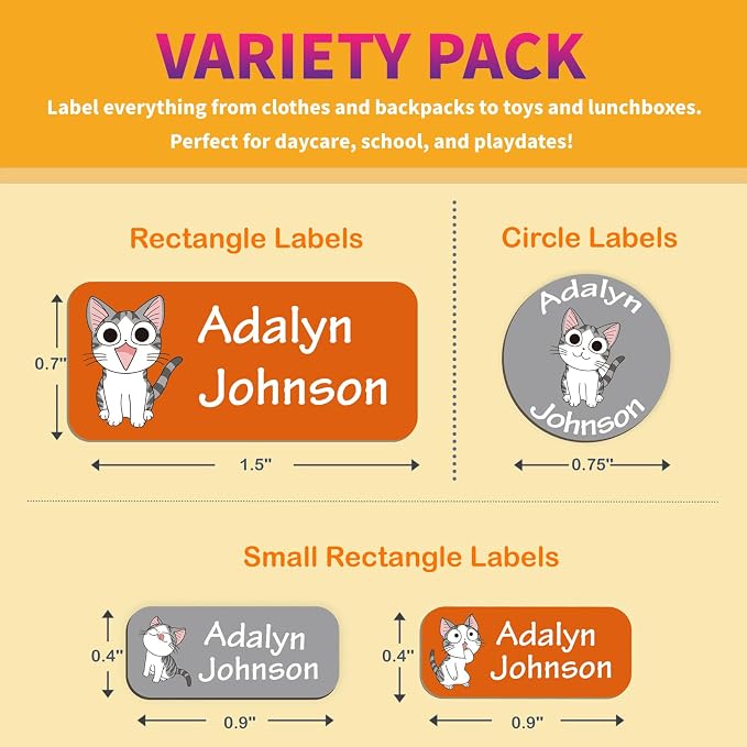 Custom Personalized Name Labels - Image 2