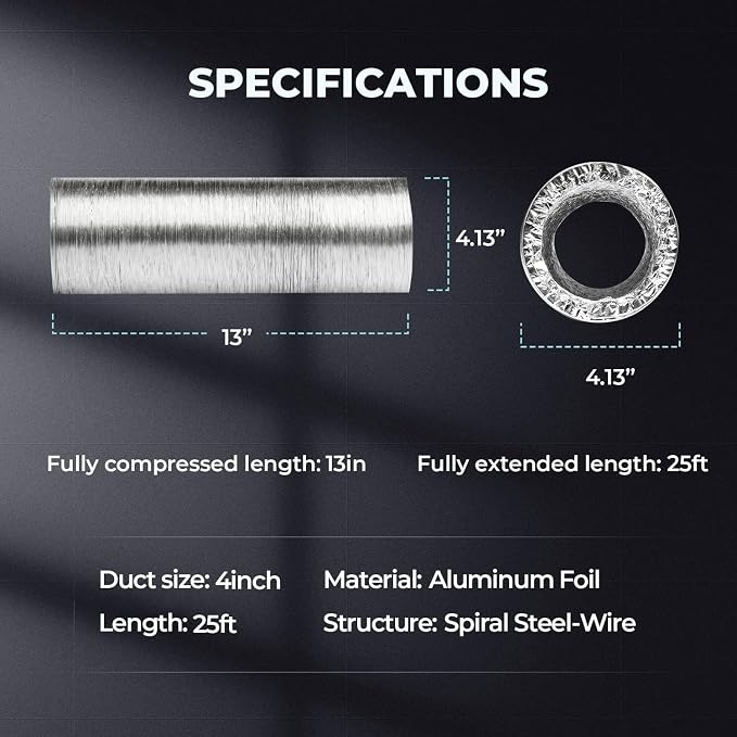 YSSOA Dryer Vent Hose, Heavy Duty Four Layer Protection - Image 5