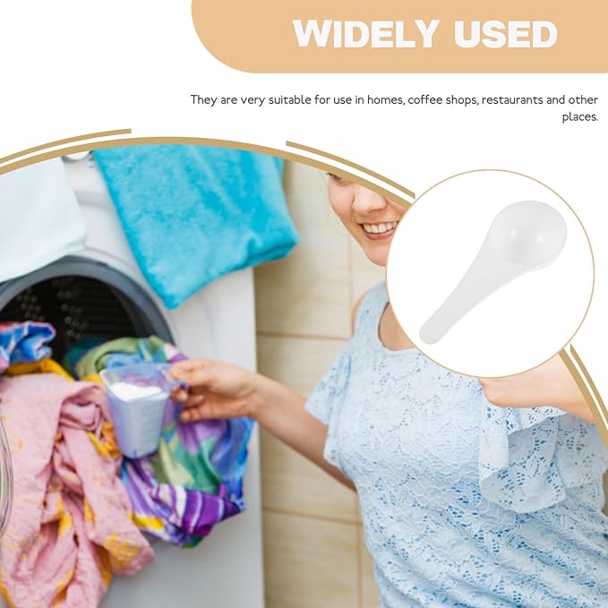 VALICLUD 20pcs Plastic Laundry Powder Measuring Spoons - Image 8
