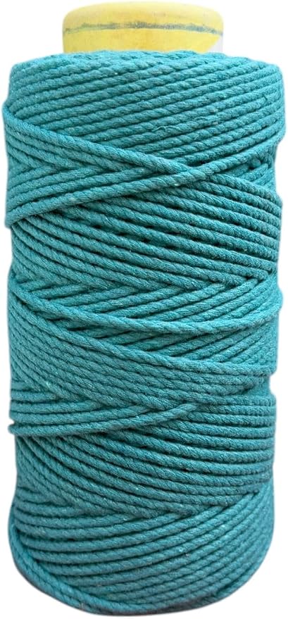 Maker's Craft Natural Macrame Cord 3mm X 109 Yards Twisted Dyed Colors by MakersCraft