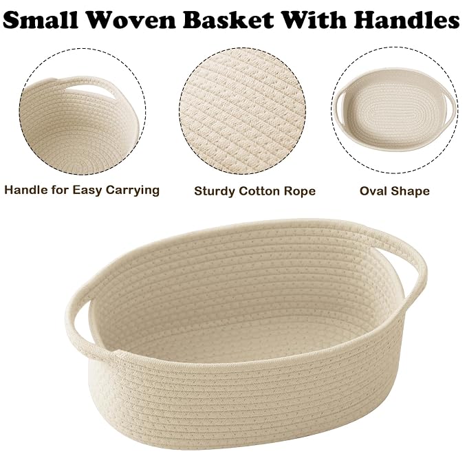 Small Woven Rope Basket-Empty Gifts Basket - Image 3