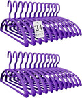 HOUSE DAY Plastic Clothes Hangers 24 Pack, Sweater Hangers No Shoulder Bump by HOUSEDAY