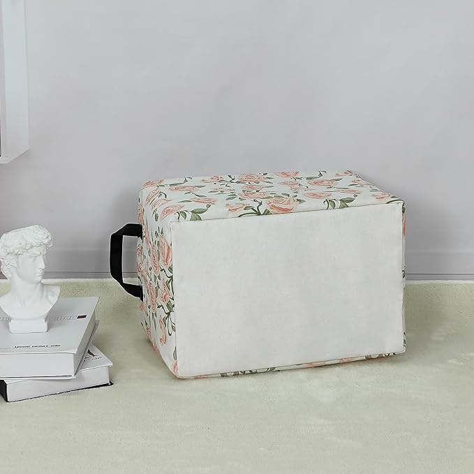 LANGYASHAN Rectangular Storage Bin Collapse Canvas Fabric Cartoon Storage Basket - Image 7