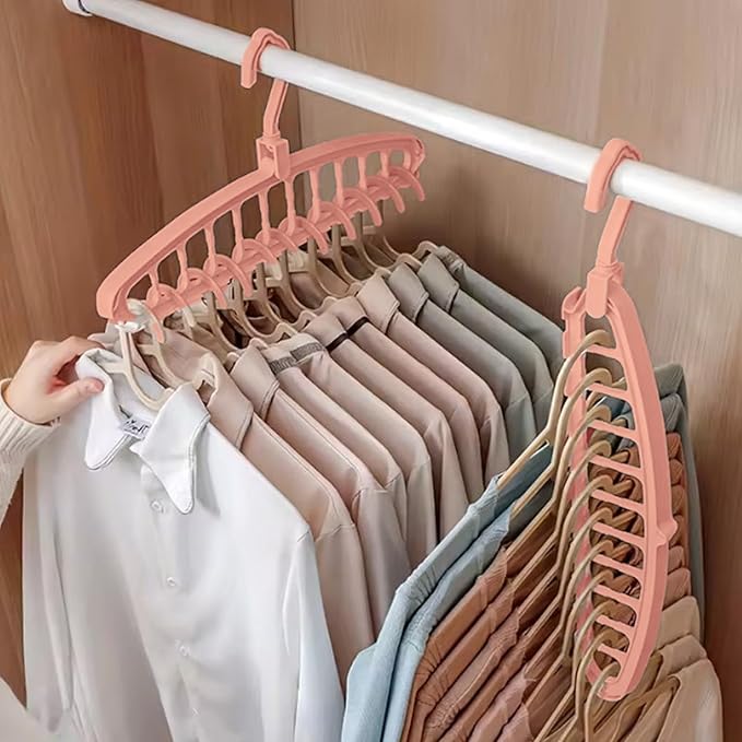 Closet Organizer Hangers – Space Saving Bar, Garment Holder | Multi-Hole - Image 2