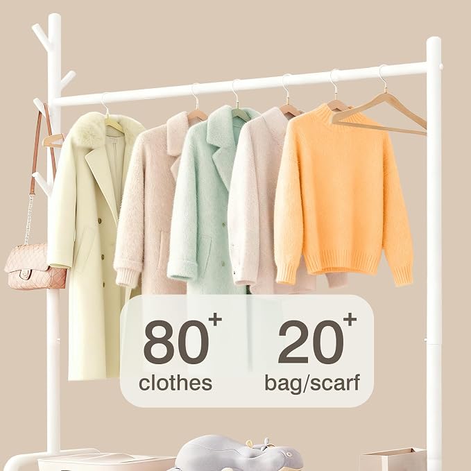 Clothes Rack with Storage Shelves, Heavy - Image 6