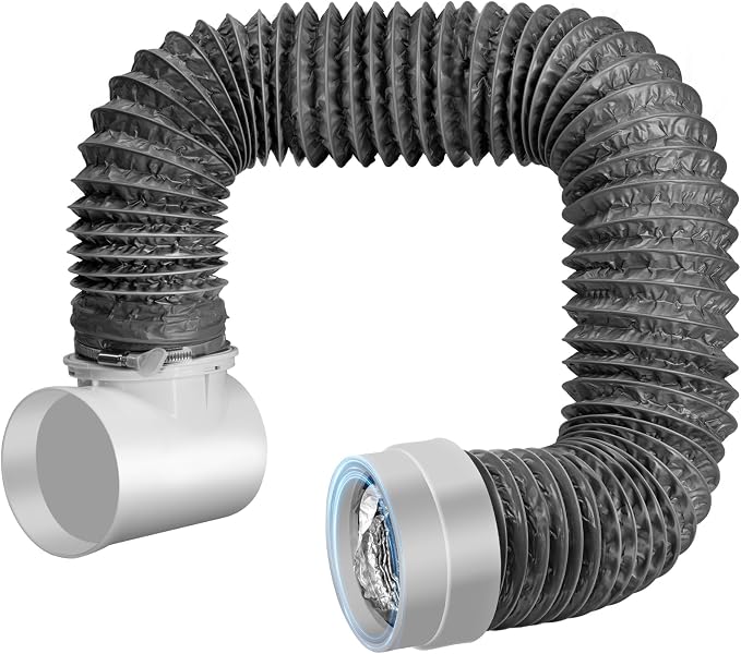 Dryer Vent Hose for Tight Space, 90 Degree Dryer Vent Elbow Connector Kit by MATEWORK