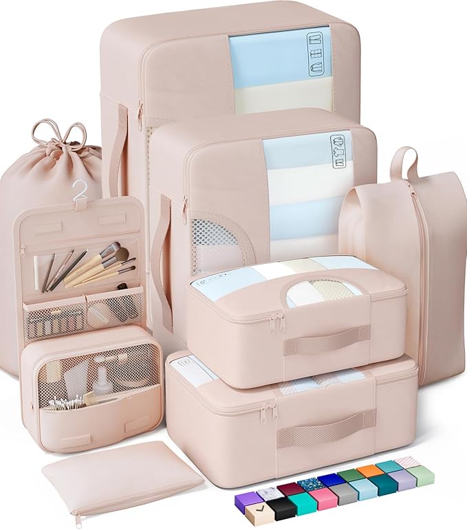 Veken 8 Set Packing Cubes, Cruise Ship Travel Essentials Accessories - Image 4