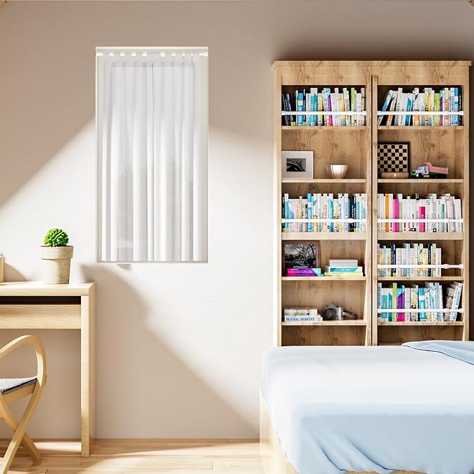 2PCS Small Tension Curtain Rod 11 to 19 Inch, Loaded Expandable Spring Curtain - Image 4