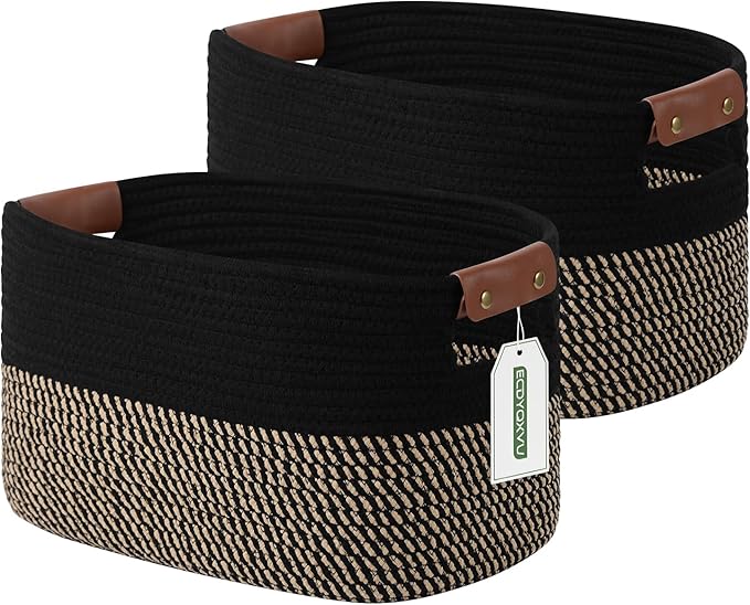 Cotton Rope Basket, Storage Baskets by ECDYQXVU