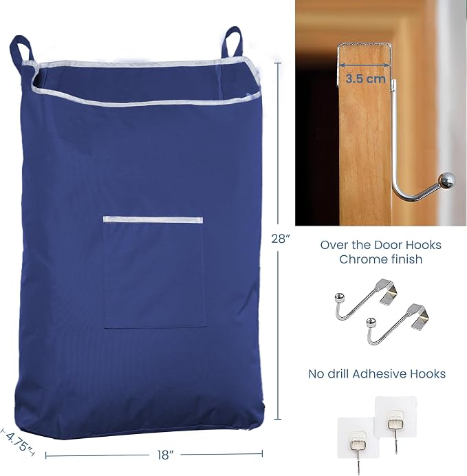 Fine Living Large Hanging Laundry Hamper - Image 2