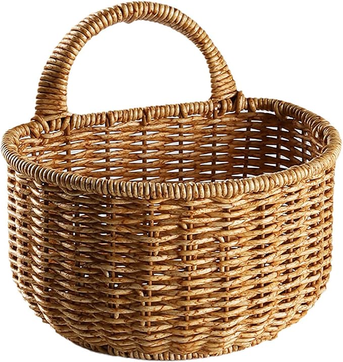 Hand-woven Rattan Storage Basket, by Bavokon