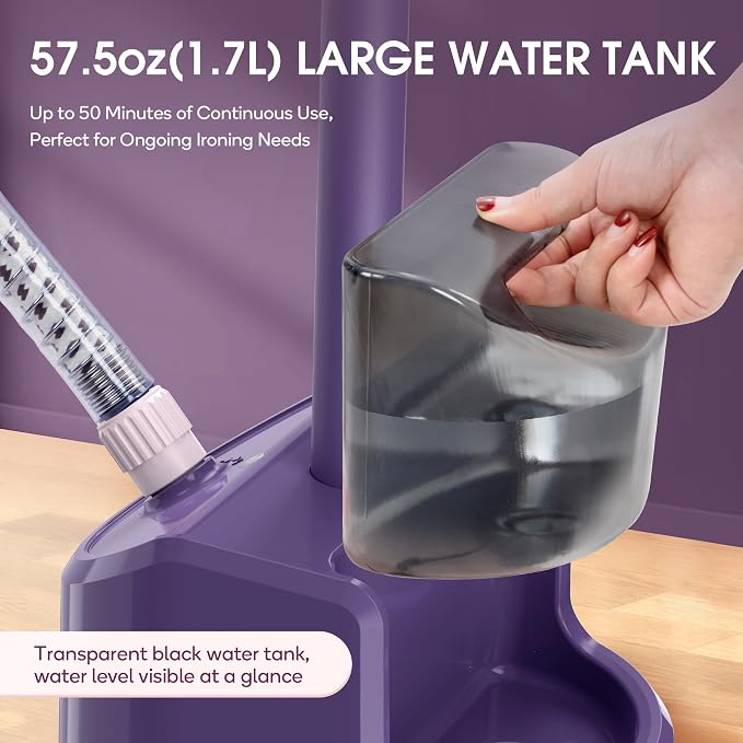 Newbealer Standing Garment Steamer - 1500W Full-Size Vertical Clothes Steamer - Image 6