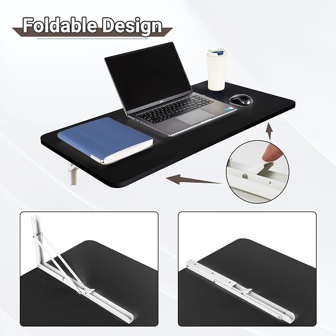 Upgrade Wall Mounted Folding Table 31.5”L x 15.7”W, Laundry Folding Table - Image 4