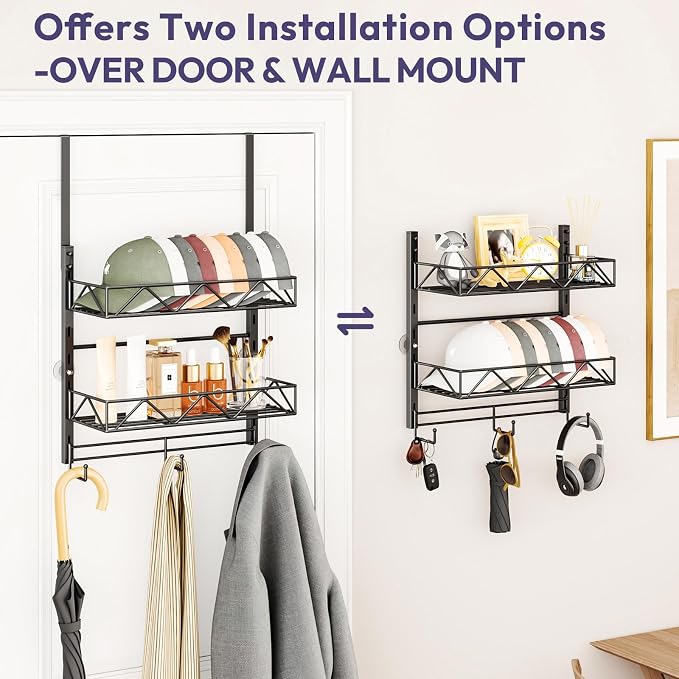SWTYMIKI Over Door Hat Organizer - Image 7