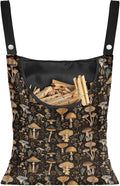 Mushroom Print 2 Pcs Handy Laundry Clothespin Bag, Space-Saving Clothespin by LJMKZJN