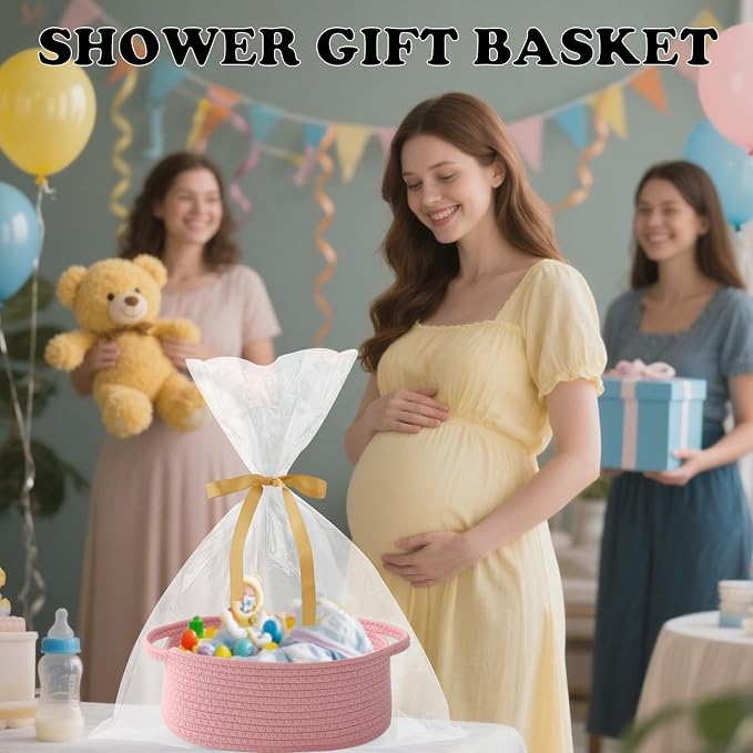 Small Woven Rope Basket-Empty Gifts Basket - Image 4
