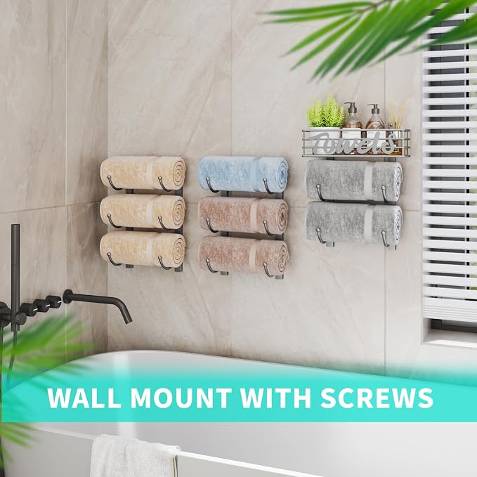 HapiRm Towel Racks for Bathroom Storage - Image 5