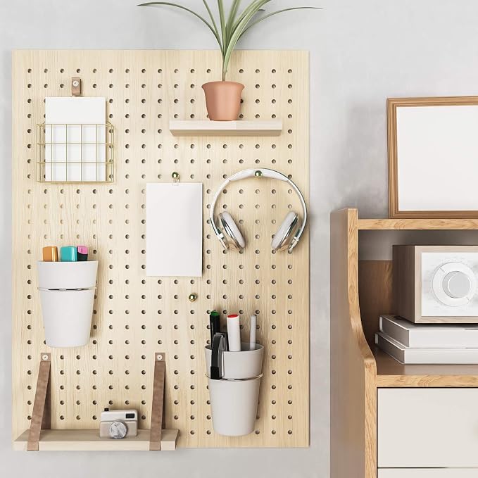 6 Sets Pegboard Hooks with Pegboard Cups, Ring Style Pegboard Bins with Rings - Image 5