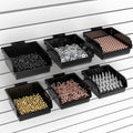 6 Pack Slatwall Bins with Hooks Plastic Slatwall Organizer Slatwall Containers by BeapTcely