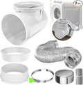 90 Degree Dryer Vent Elbow, Space Saving Connector Kit Clothes Dryers Duct Pipe by Popbee