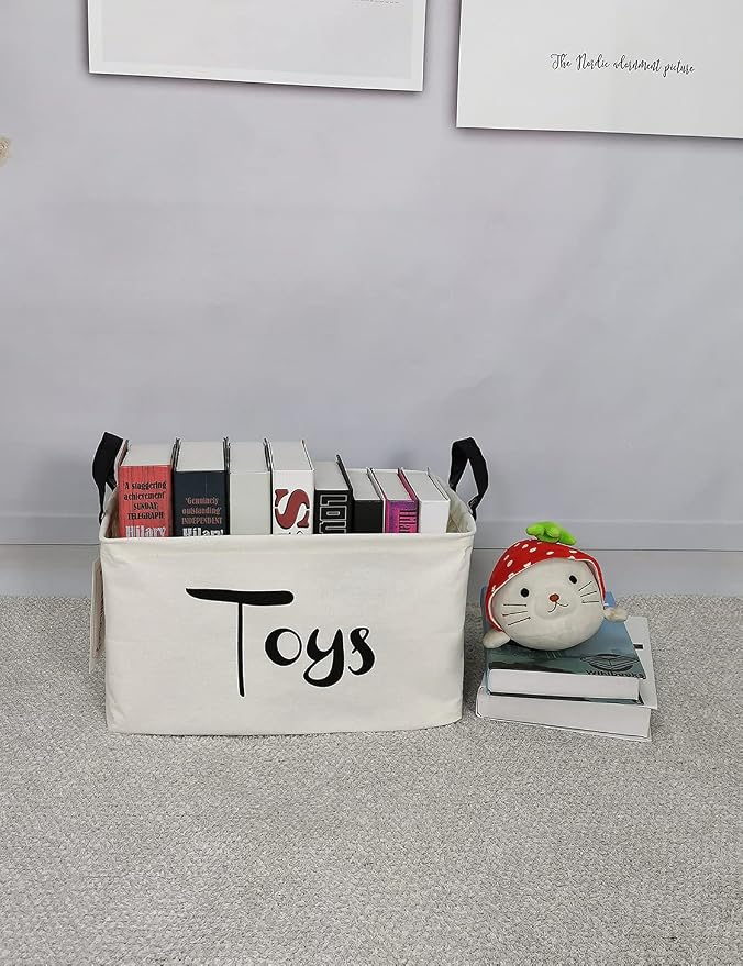 QUEENLALA Rectangular Laundry Hamper/Foldable Nursery Laundry Basket - Image 5